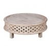 French Oak Round Coffee Table Hire