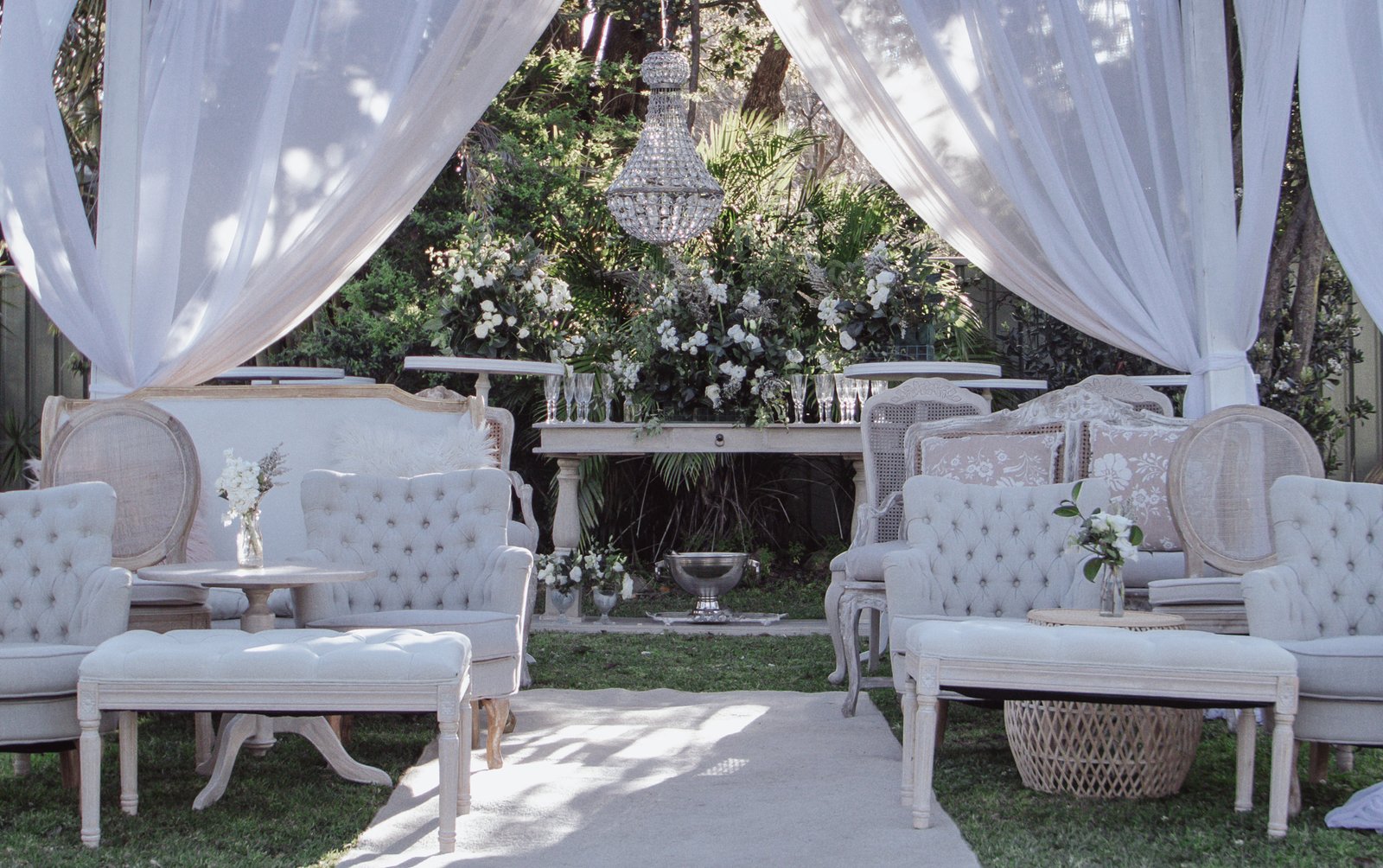 french wedding furniture hire central coast